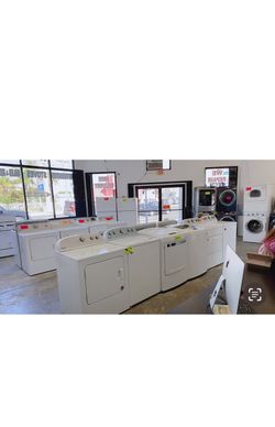 Washer and dryer sets — top load & front load! Different brands and prices available. 