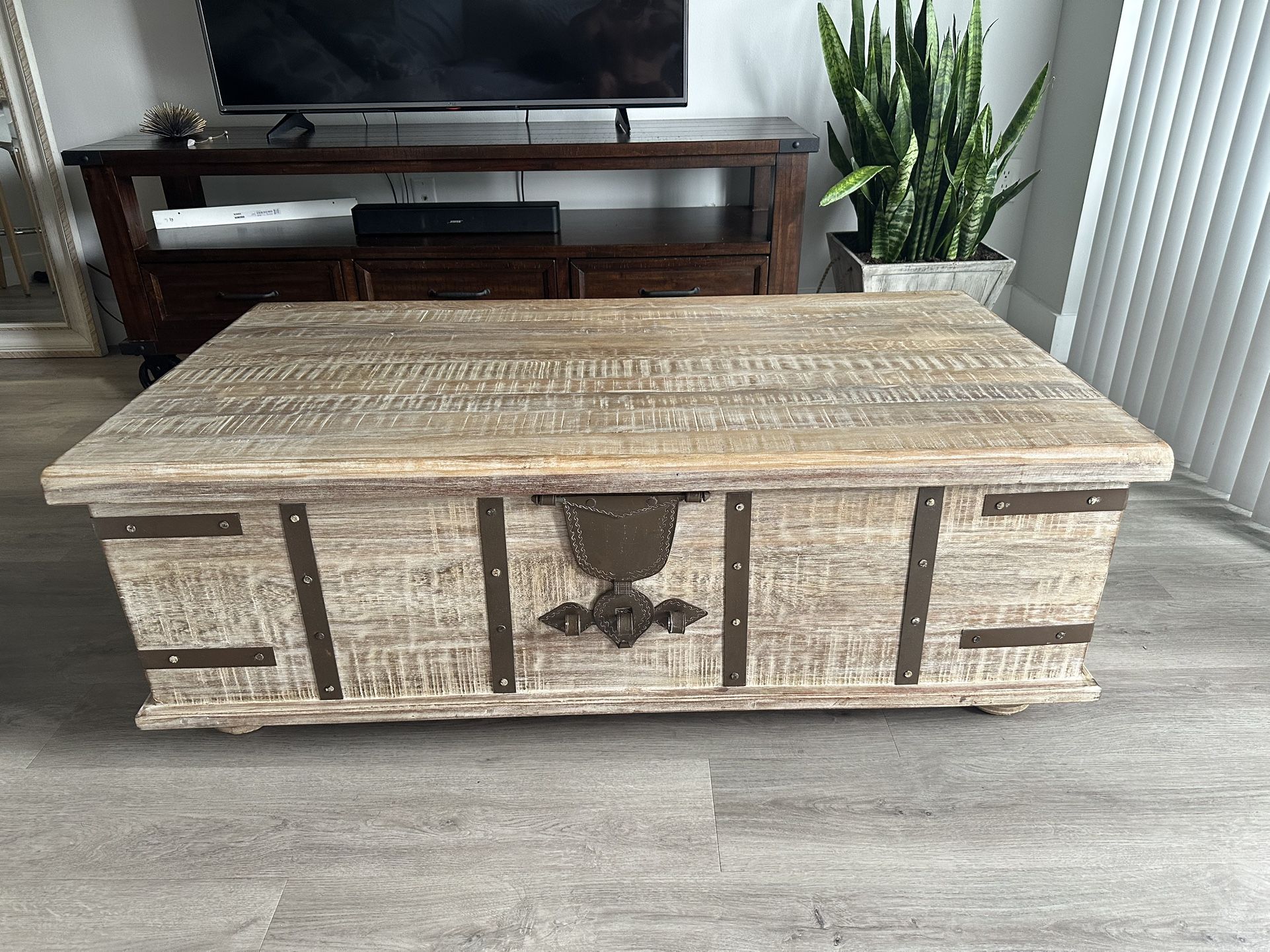Solid Wood Trunk Coffee Table!