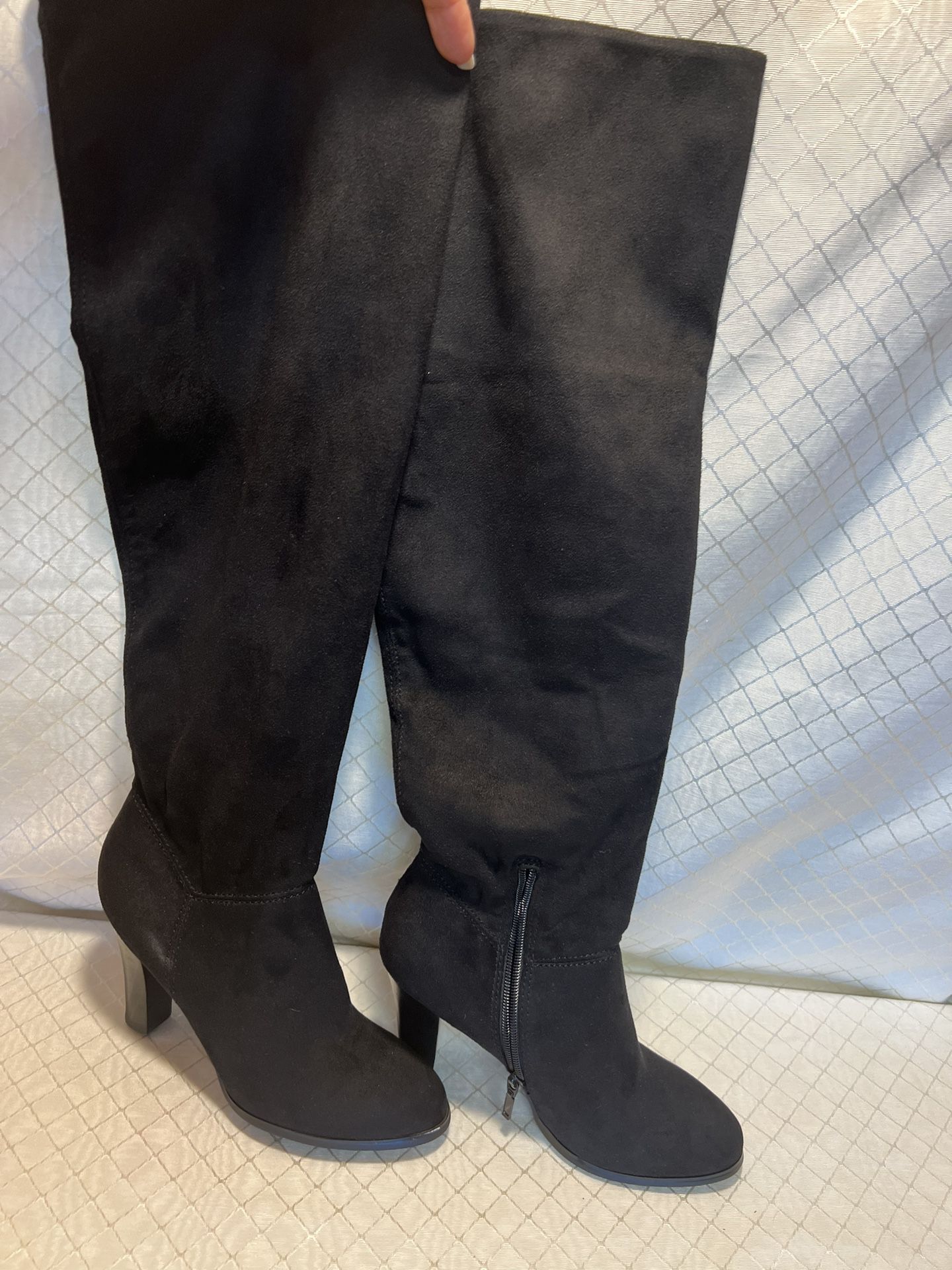 Odom Black Over the Knee Boots womens size 7.5 