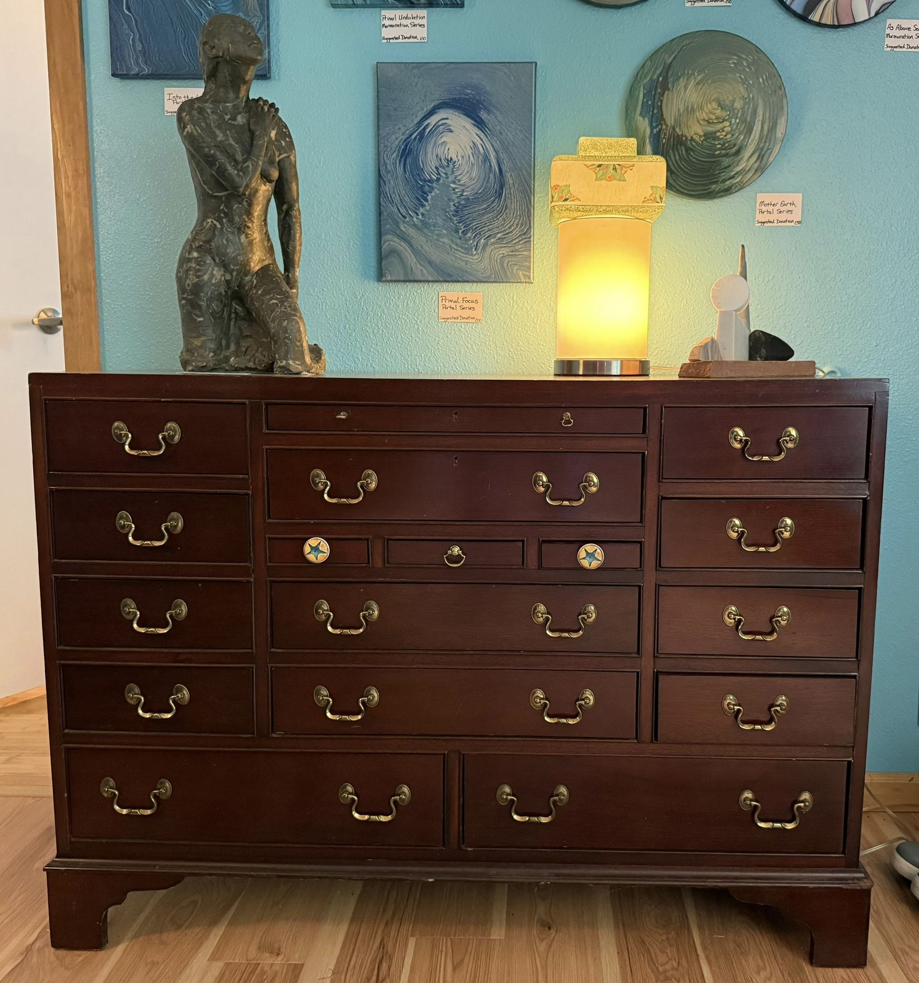 Solid Mahogany Chest