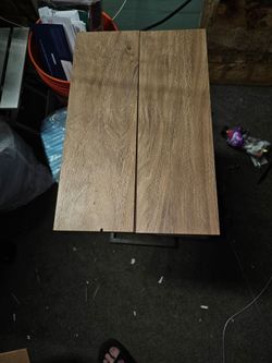 Wood side table