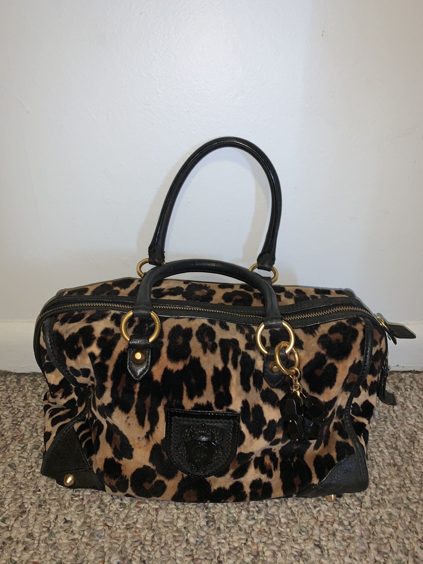 Juicy Couture leopard print purse