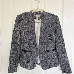 H&M Textured Tweed Blazer