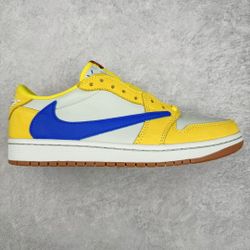 T‘’ravis Scott x Wmns J 1 Retro Low OG SP 'Canary' 2