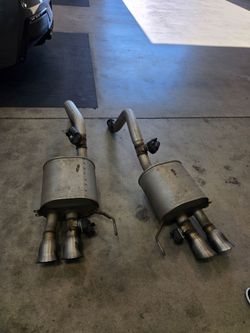 Corvette c7 npp exhaust with welded tip flaps