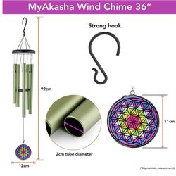 my akasha windchimes flower of life pattern