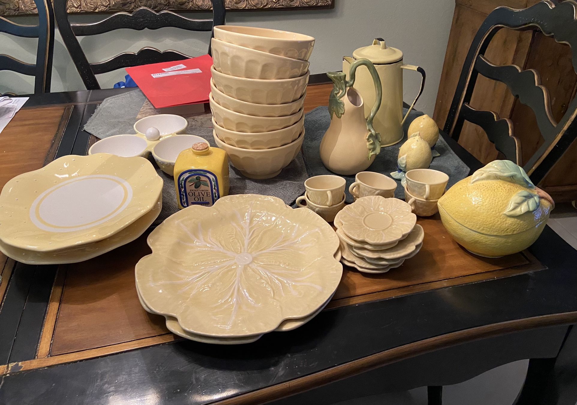 Beautiful never Used Stoneware Accessories