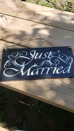 Wedding sign