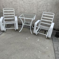3 Pieces Outdoors Furniture 