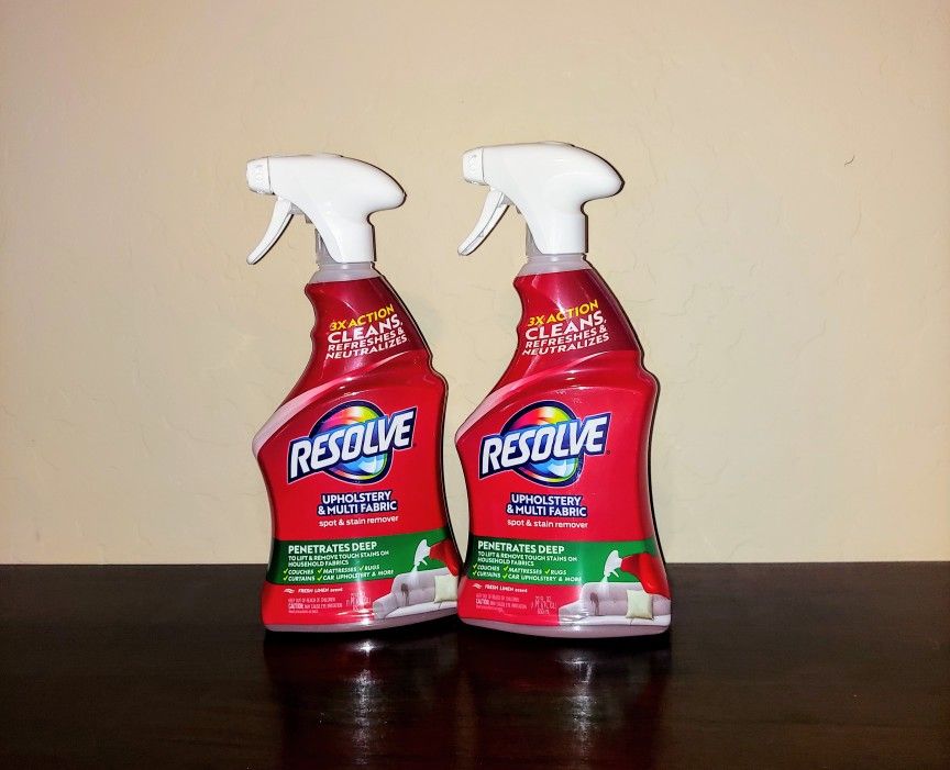 Resolve Upholstery and Multi Fabric Stain Remover $4 each