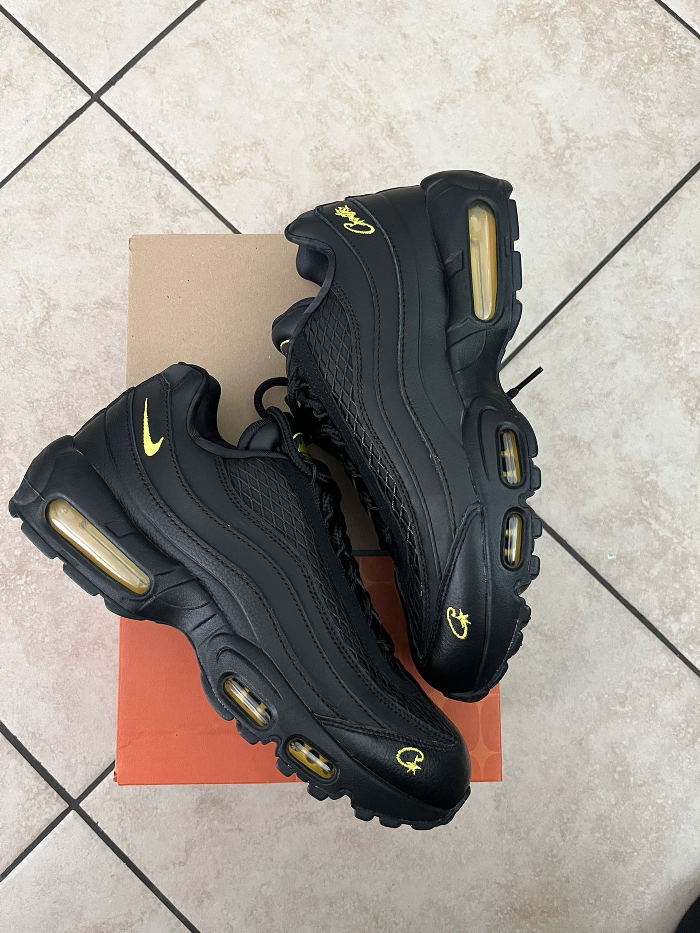 nike airmax 95 corteiz honey black size 11.5 Men price firm