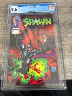 Spawn #1 CGC 9.6 McFarlane Cover 1st App Spawn Pin-Up Vintage Image Comic '92