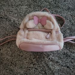 🎀✨ Adorable Pink Fuzzy Mini Backpack ✨🎀