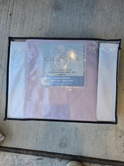 New Pale Pink Charisma 400 Thread Count 6PC Queen Sheet Set