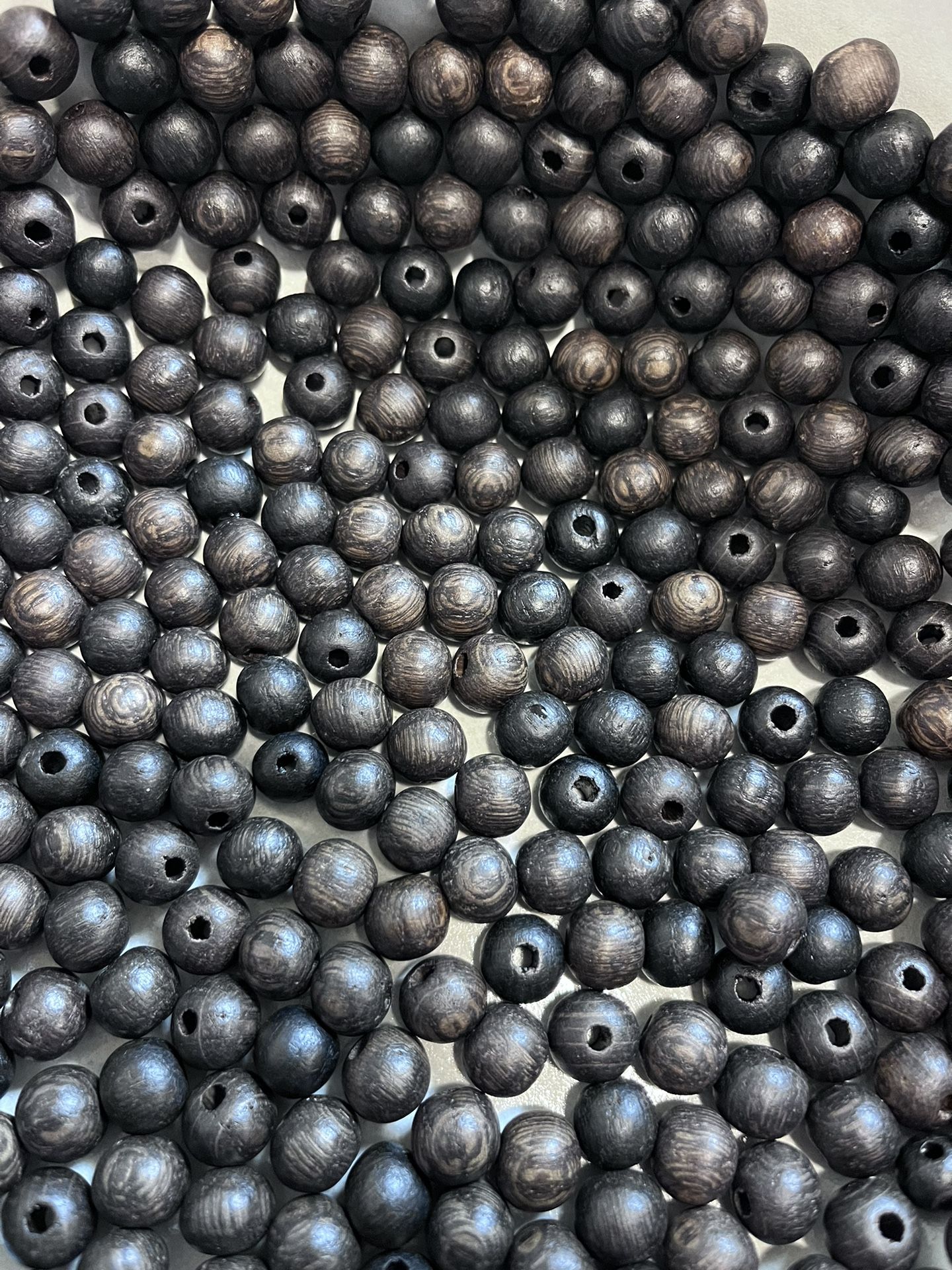 Bog Oak Beads 8 and 10mm 33 Pcs In one lot