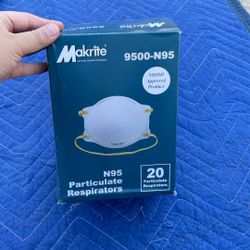 20 NEW N95  Particulate Respirators 