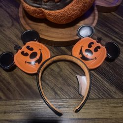 Disney Pumpkin Mickey Ears 