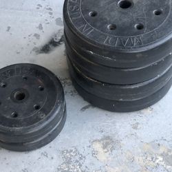 Barbell Weight Plates 96 Pounds 