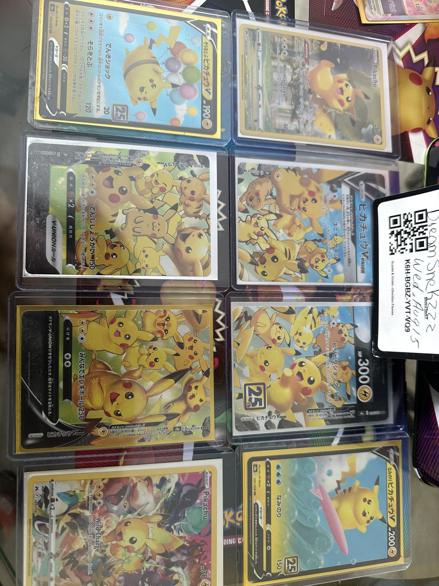 Pikachu Lot Pokémon Cards 