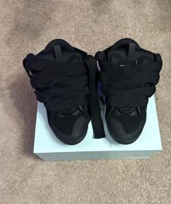 All black lanvin curb size 44 U.S 10.5 men’s