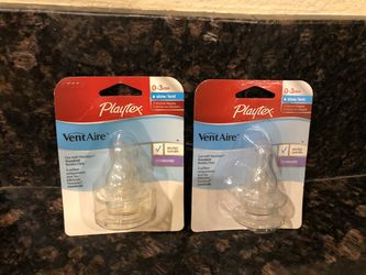 Playtex VentAire silicon bottle nipples