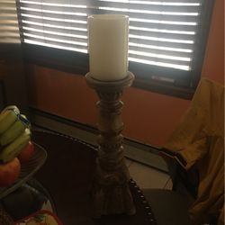 Candle Holder With Candle For $20