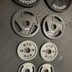BRAND NEW Olympic  Weights Plates Set. Total weight 240#
