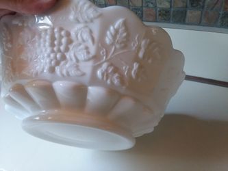 Large, heavy Westmoreland Milk Glass Bowl