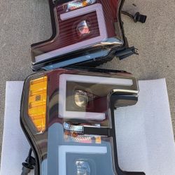 17-19 Ford F250 F350 F450 Super Duty LED DRL Projector Headlights Luces Focos Micas Faros Faroles Headlamps 