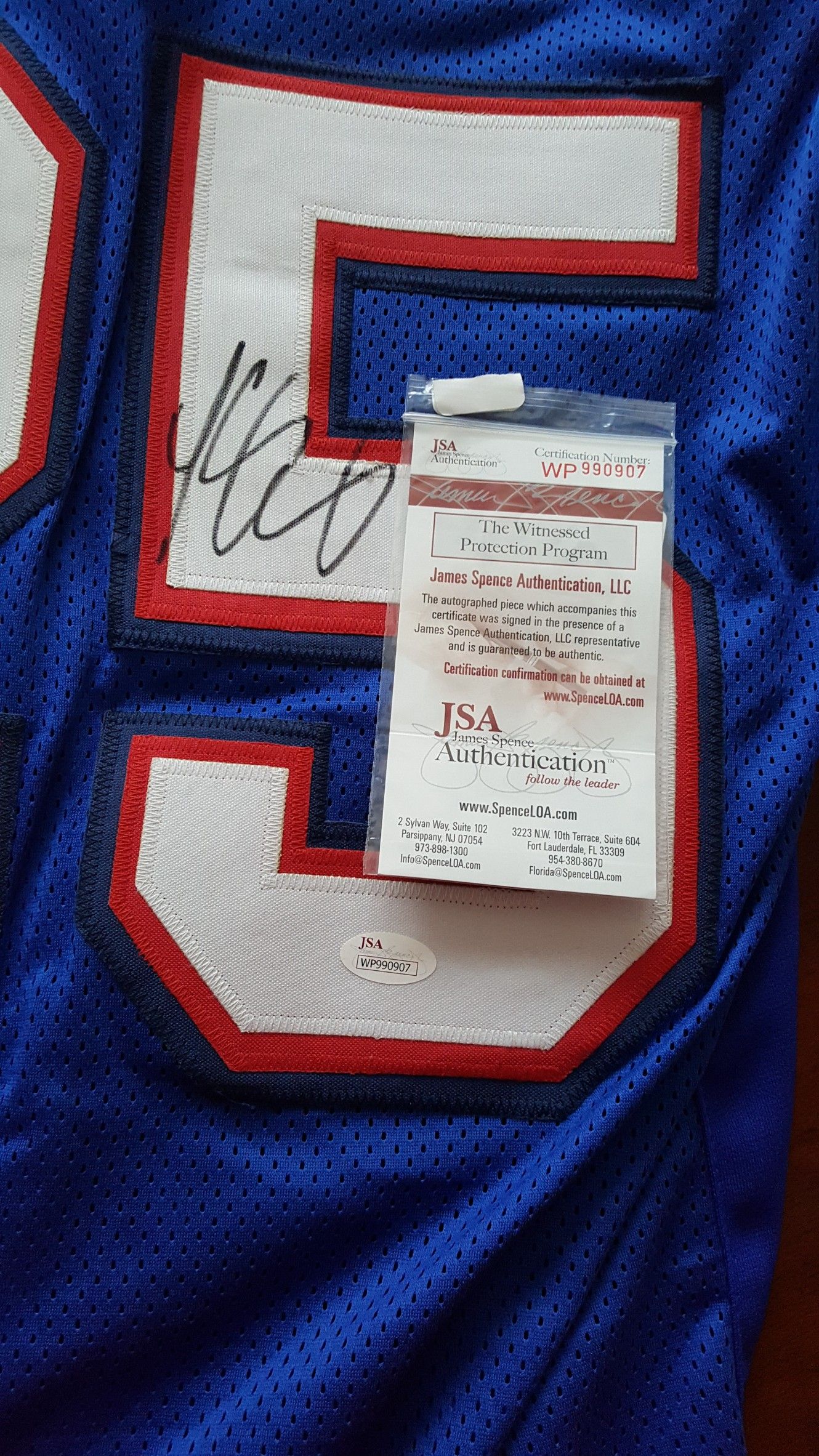 LeSean McCoy autographed Buffalo Bills Football JSA