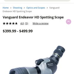 Vanguard Endeavor HD Spotting Scope And Tripod With Case 