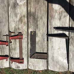 Lot of Vintage Hand Tools, & Shelf Brkts.