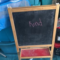 Chalkboard Dry Erase Board Easel Kids School Supplies
