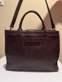 Vintage Fossil 75082 genuine brown leather shoulder crossbody bag purse