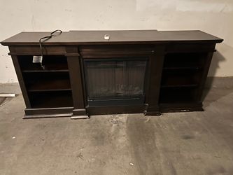 72” Entertainment Center / TV Stand with Electric Fireplace