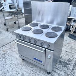 36” Commercial Electric Range with 6 Burners and Oven by Imperial