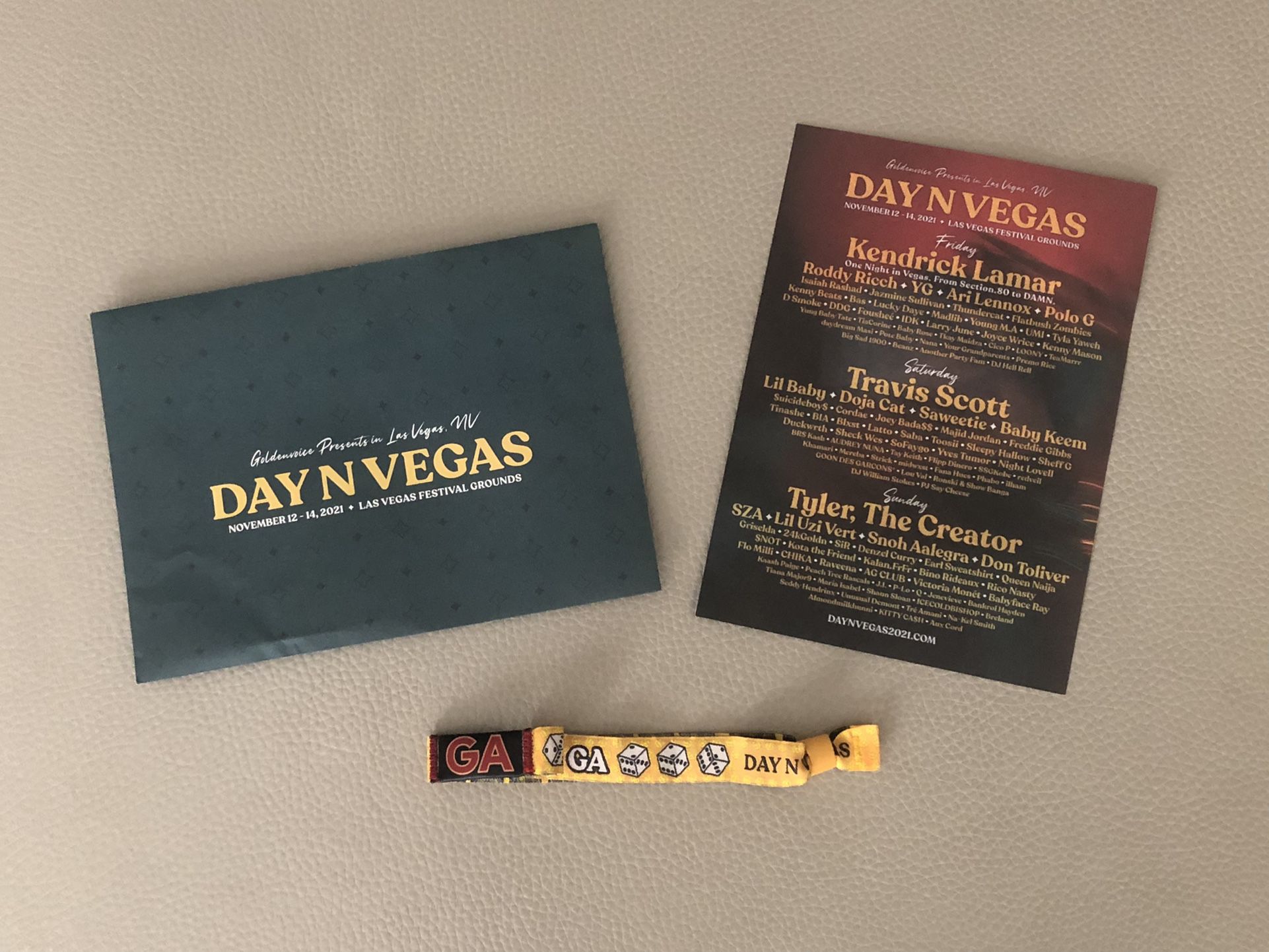 Day N Vegas GA Ticket Wristband Nov 12 - 14 