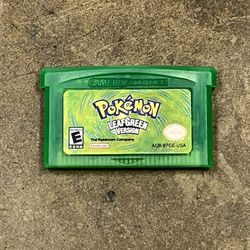 Pokémon Leaf Green Version Game Boy Advance Game 