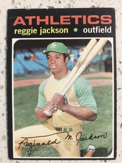 BASEBALL CARD REGGIE JACKSON