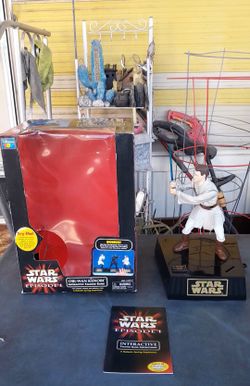 Star Wars Episode 1 Obi-Wan-Kenobi Interactive Talking Bank (Opened Box).