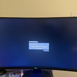 32 Inch Dell Curved Monitor 