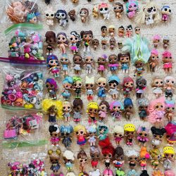 🔥HUGE 94 Lot Small LOL Surprise OMG Dolls & Pets with Mega Accessories Included