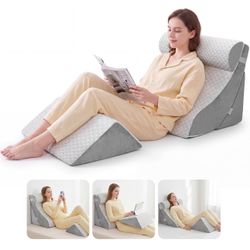 4PCS Wedge Pillow,Adjustable Support Pillow for Pain Free Recovery