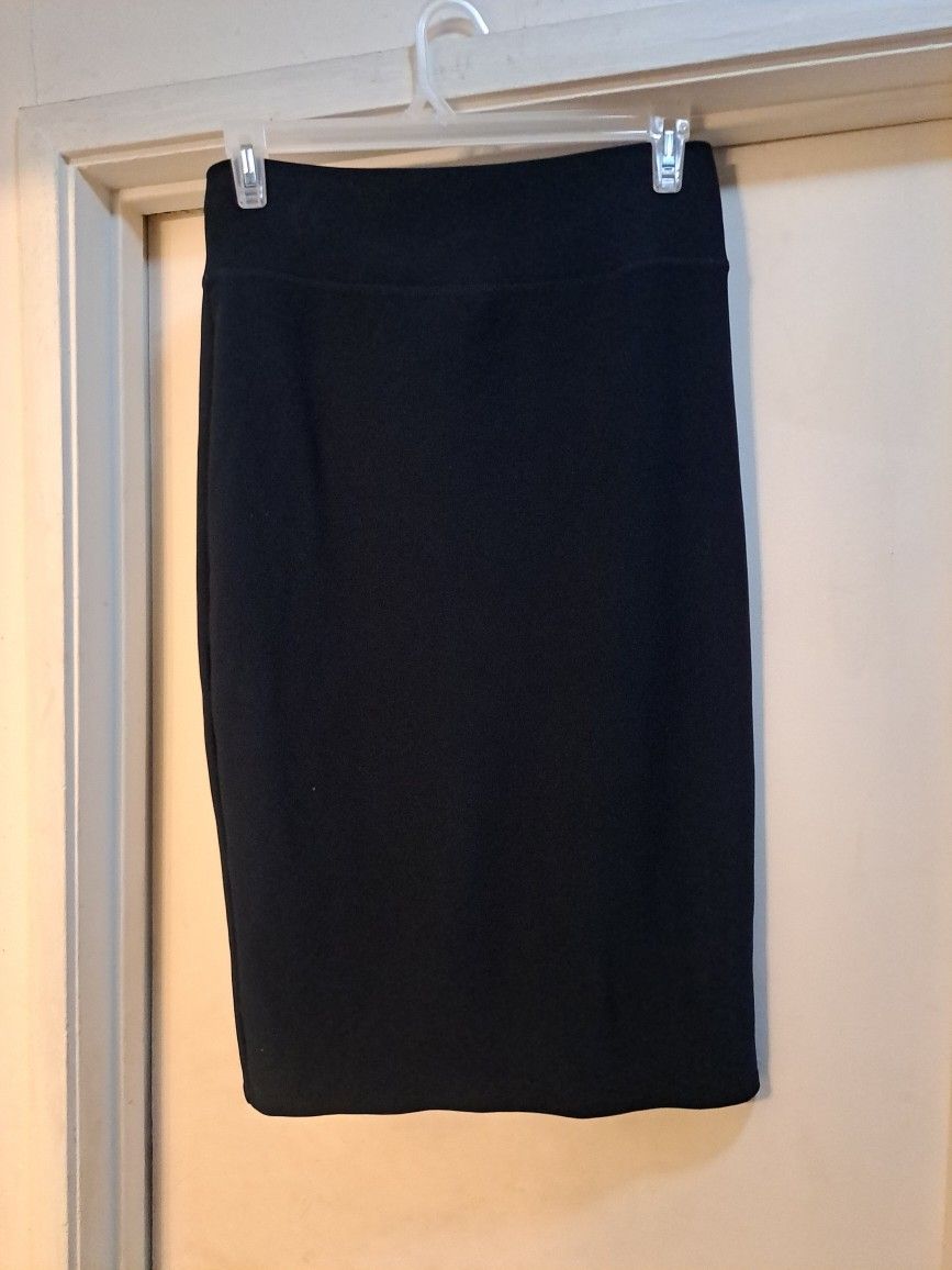 Black High Waist Bodycon Skirt Size XL By Zewe Fashion