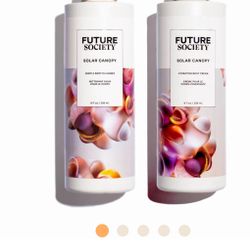 New: Future Society body cleanser & lotion 