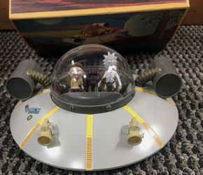 Rick & Morty Interplanetary Junk Ship! w/ Science Man & Boy Rickmobile Exclusive
