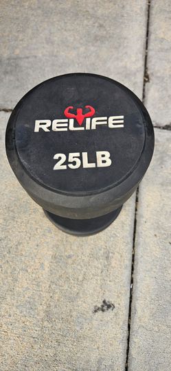 Pair 25 lb dumbells