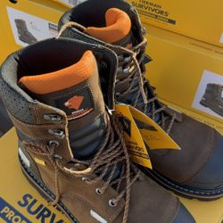 Herman Survivors Professional Men's Dozier Waterproof 8" Steel Toe Work Boots SIZES 8.5, 10, 10.5, 11, 13 ONLY  $80 PER PAIR