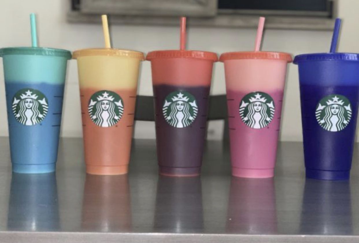 Starbucks Changing color cups set