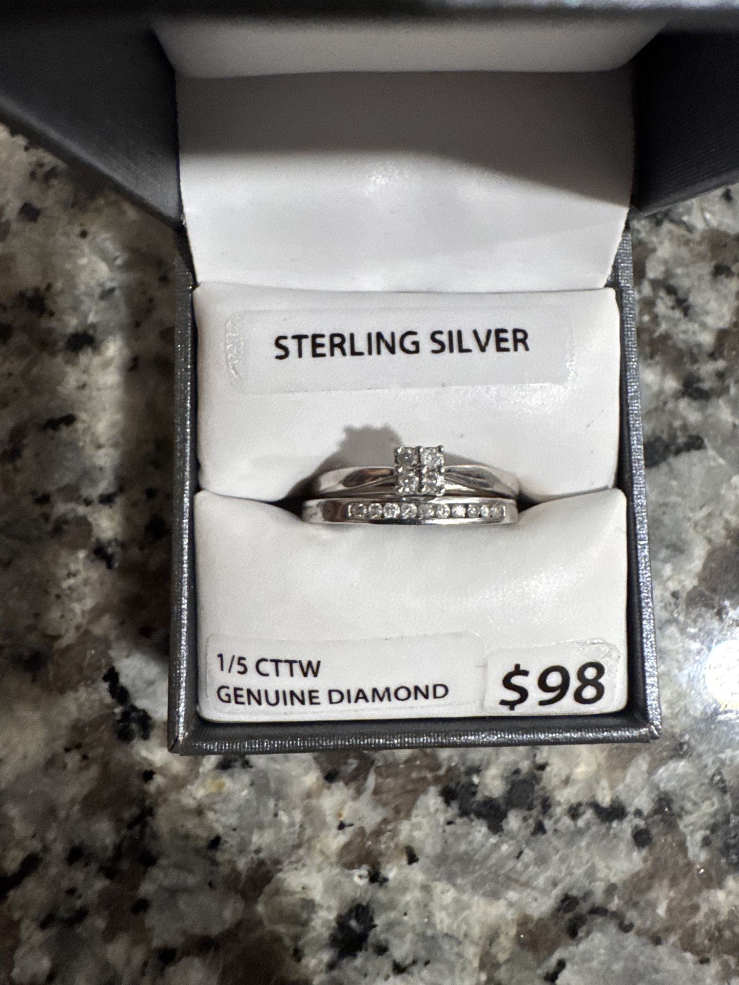 Forever Bride Rings Silver Size 7